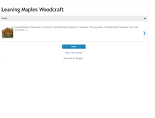 Tablet Screenshot of leaningmapleswoodcraft.com